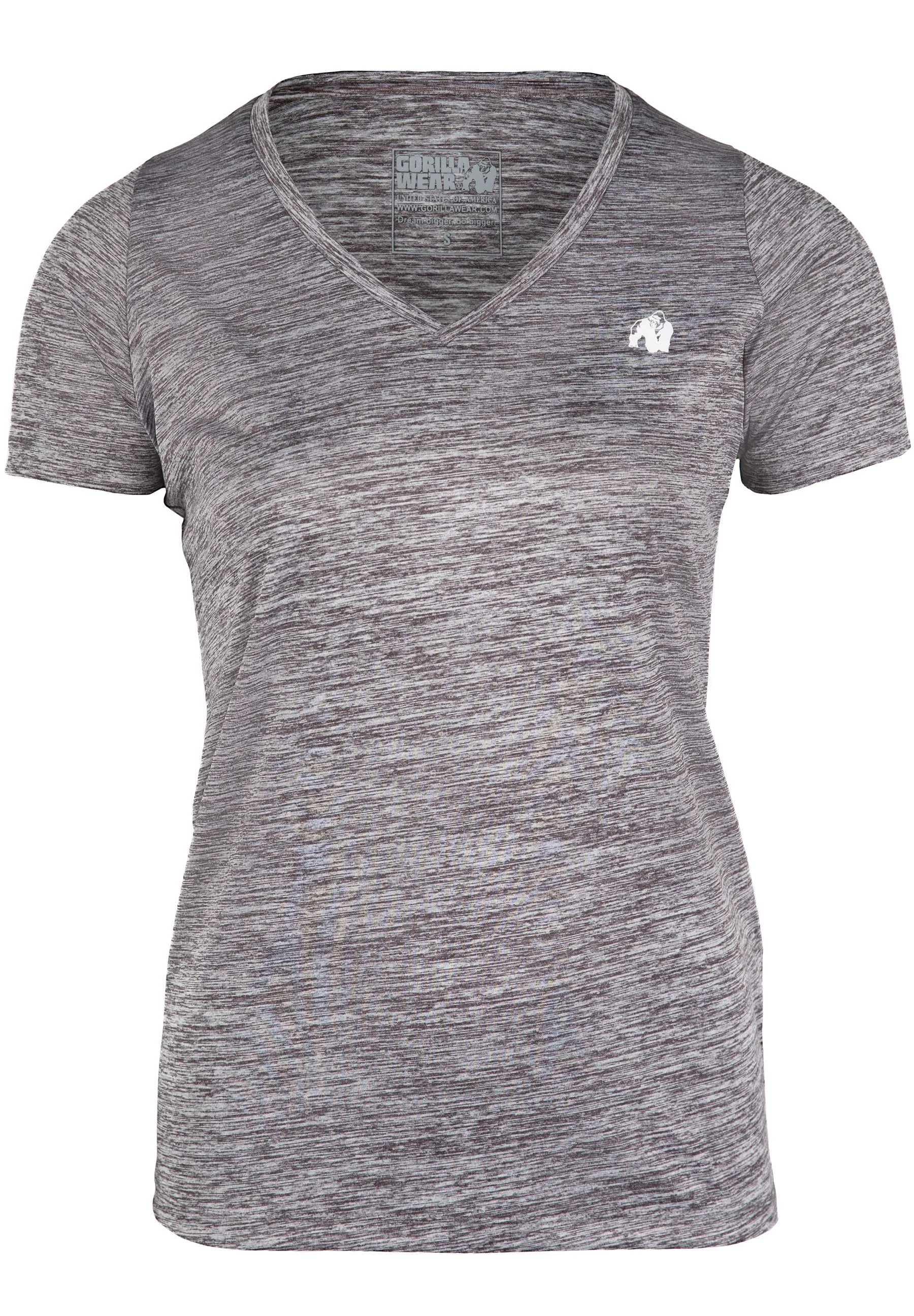 Elmira V-Neck T-Shirt - Gray Melange