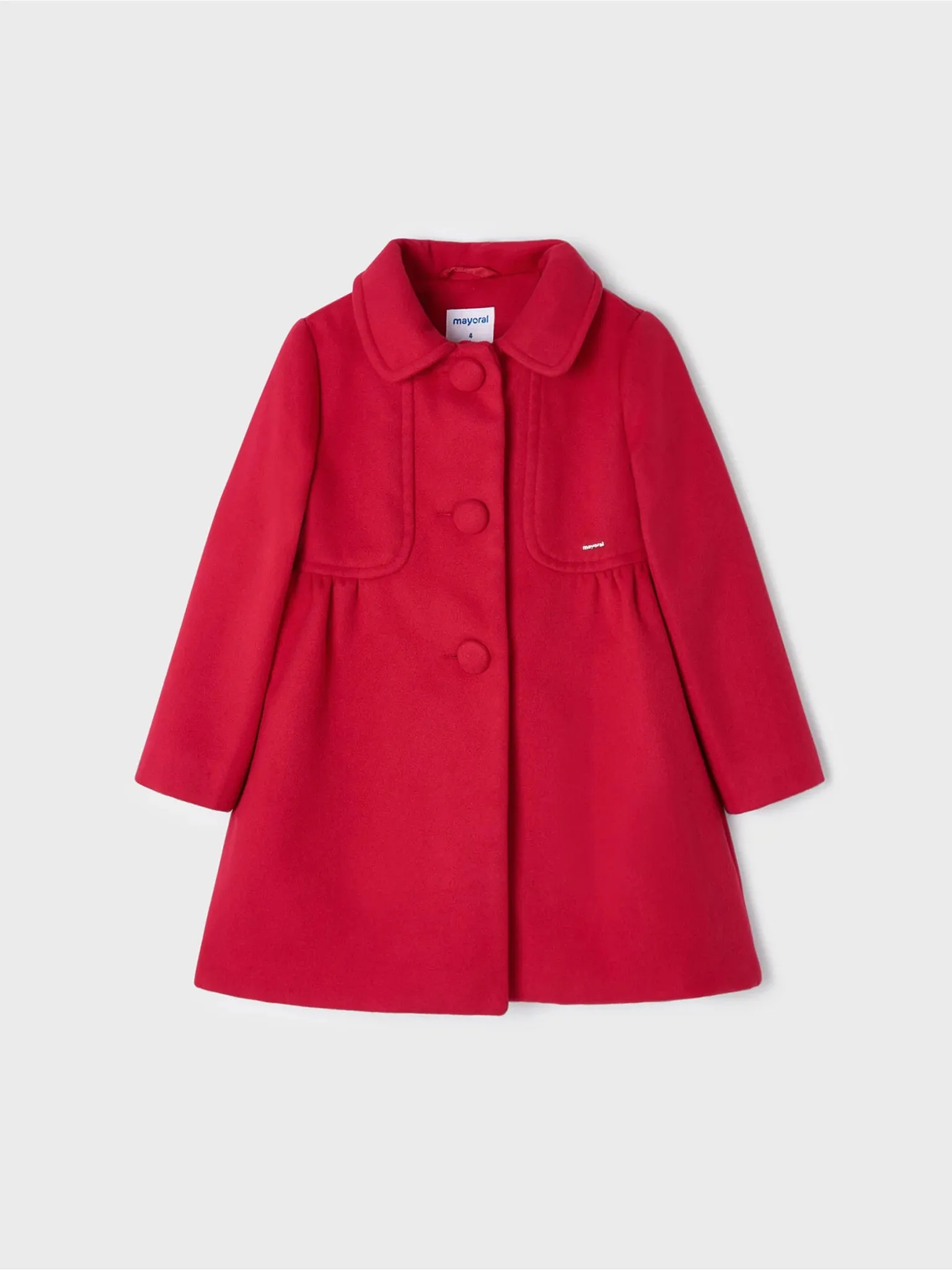 Girls Red Traditional Mouflon Coat | Mayoral