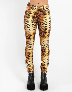 HIGH WAIST T-BACK JEAN TIGER