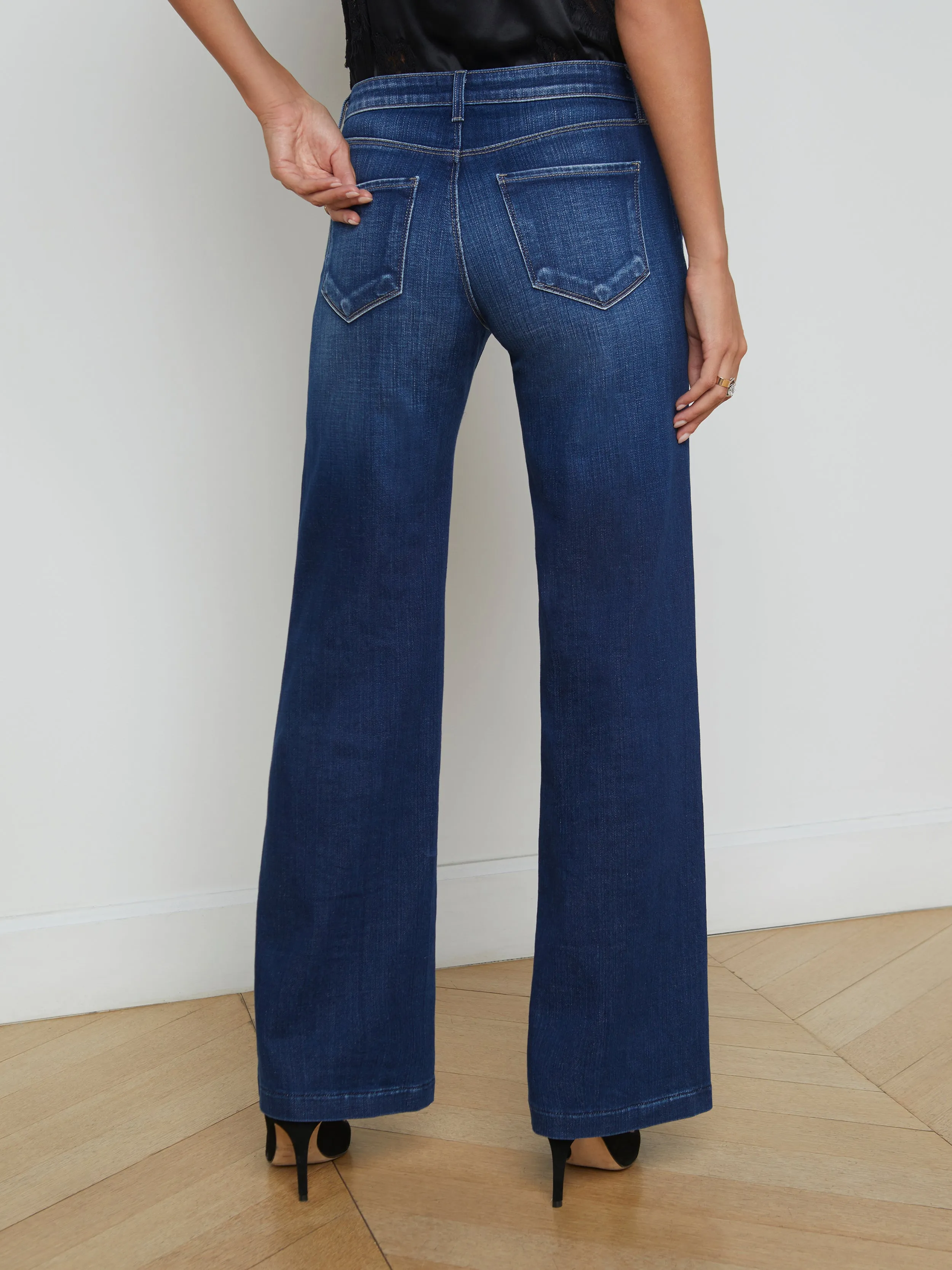 Joanne Low-Rise Wide-Leg Jean