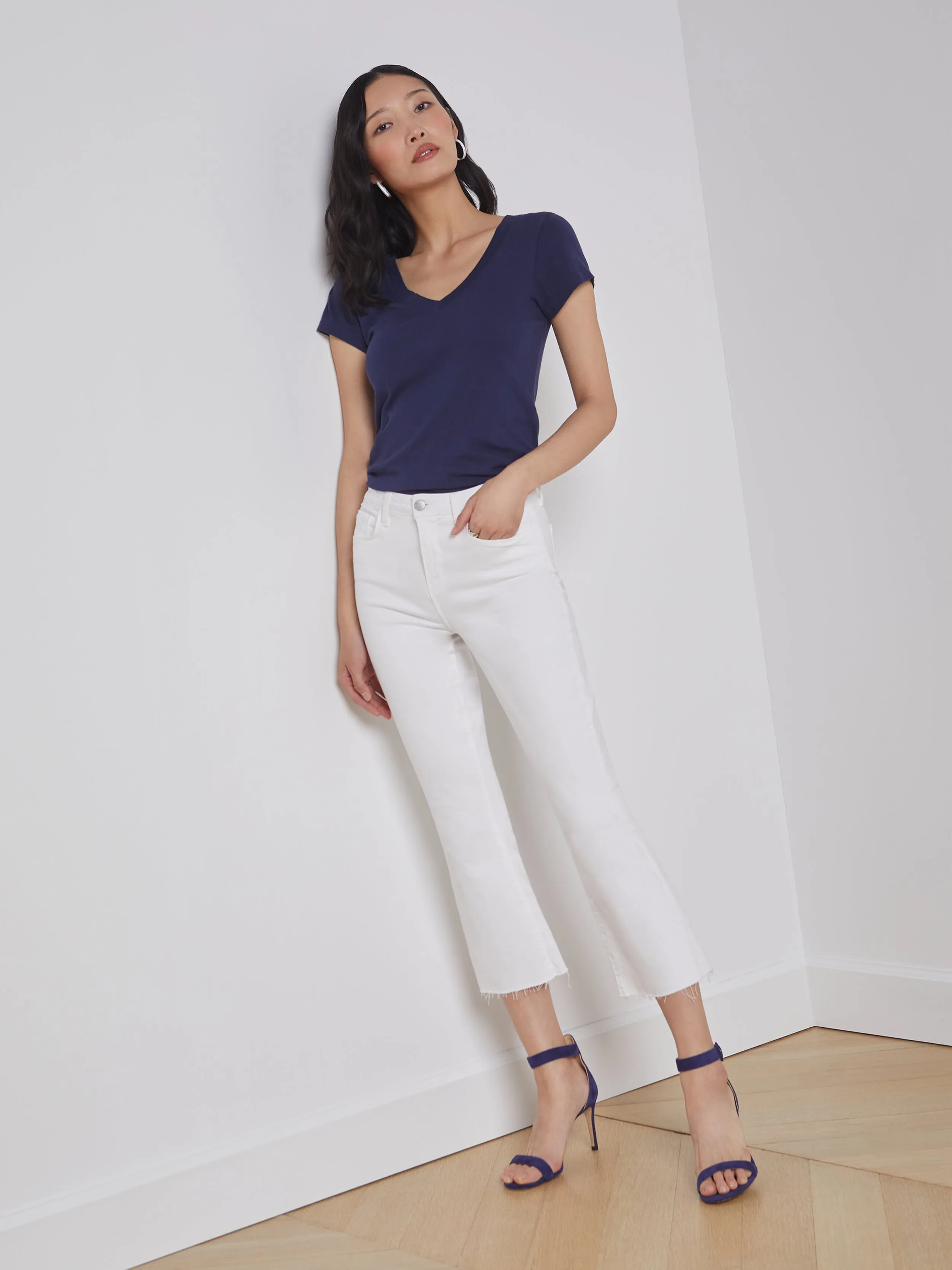 Kendra Cropped Flare Jean