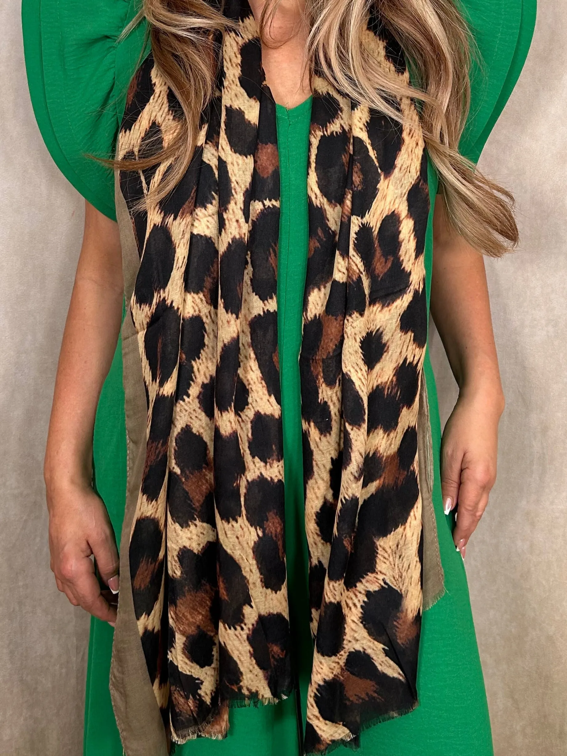 Leopard Print Scarf