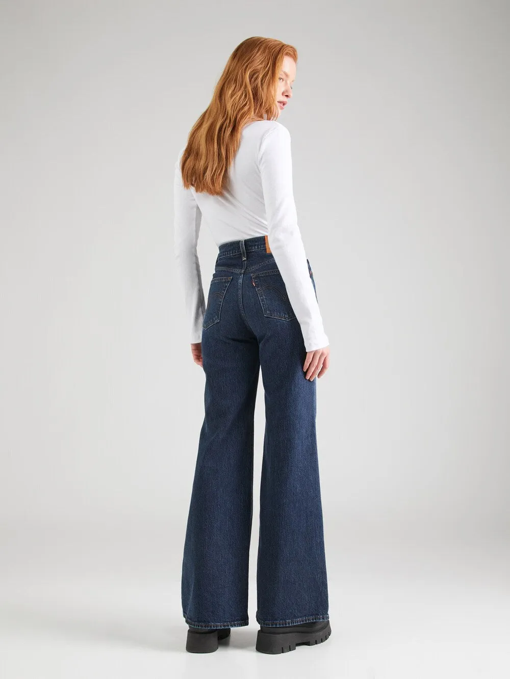 LEVIS Ribcage Bells Wide Leg Jeans, dark blue