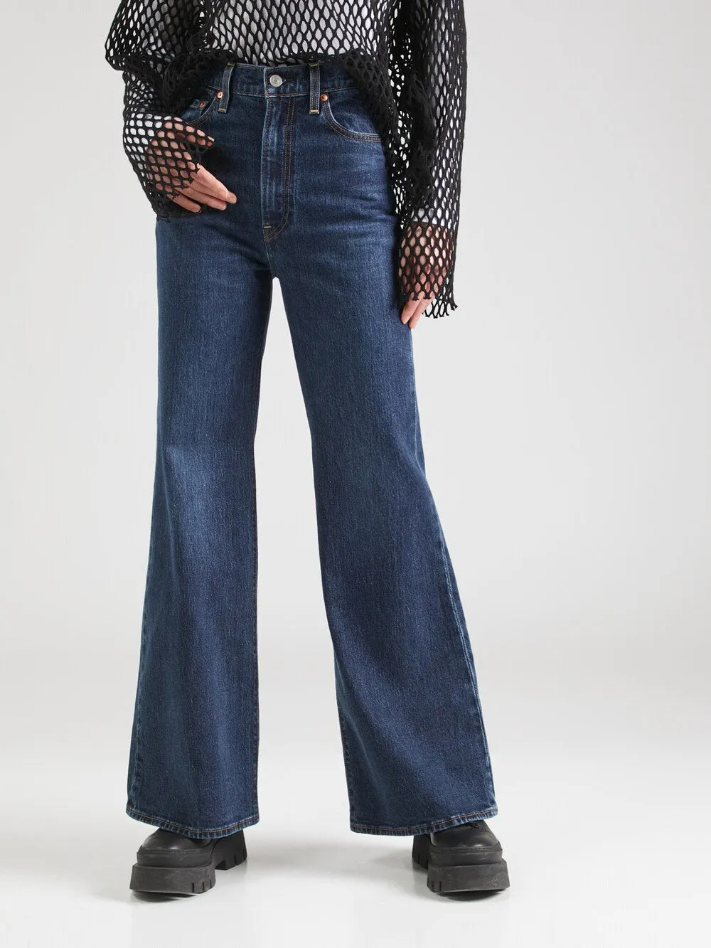 LEVIS Ribcage Bells Wide Leg Jeans, dark blue