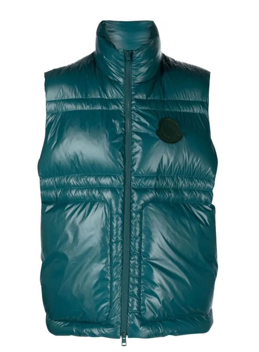 LOGO-PATCH PADDED GILET