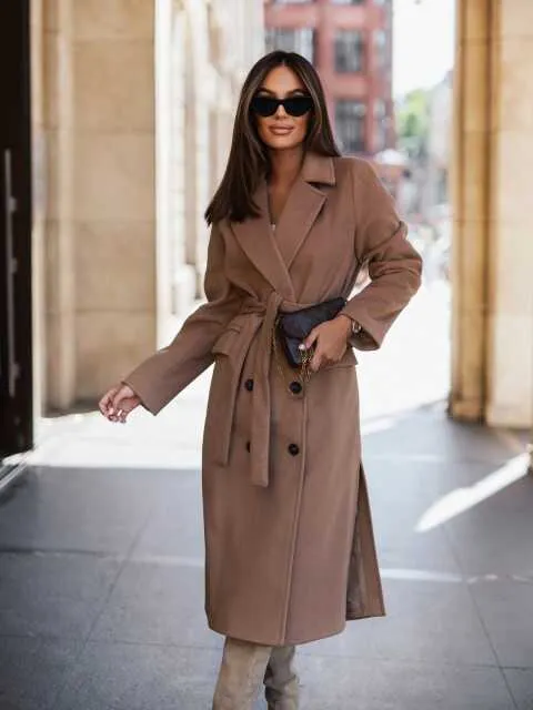 Long Sleeve Suit Strap Coat