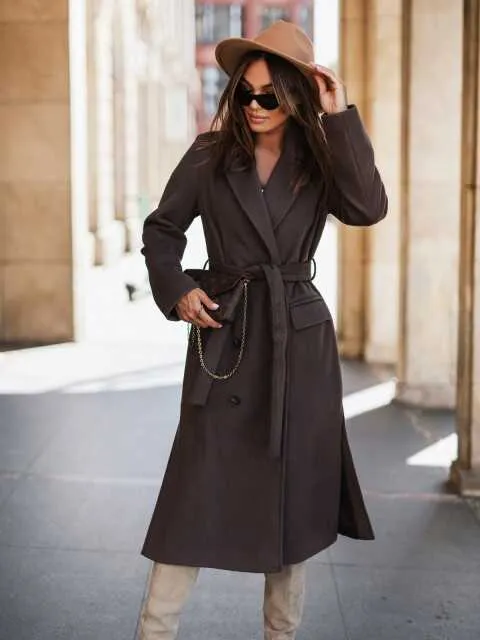 Long Sleeve Suit Strap Coat