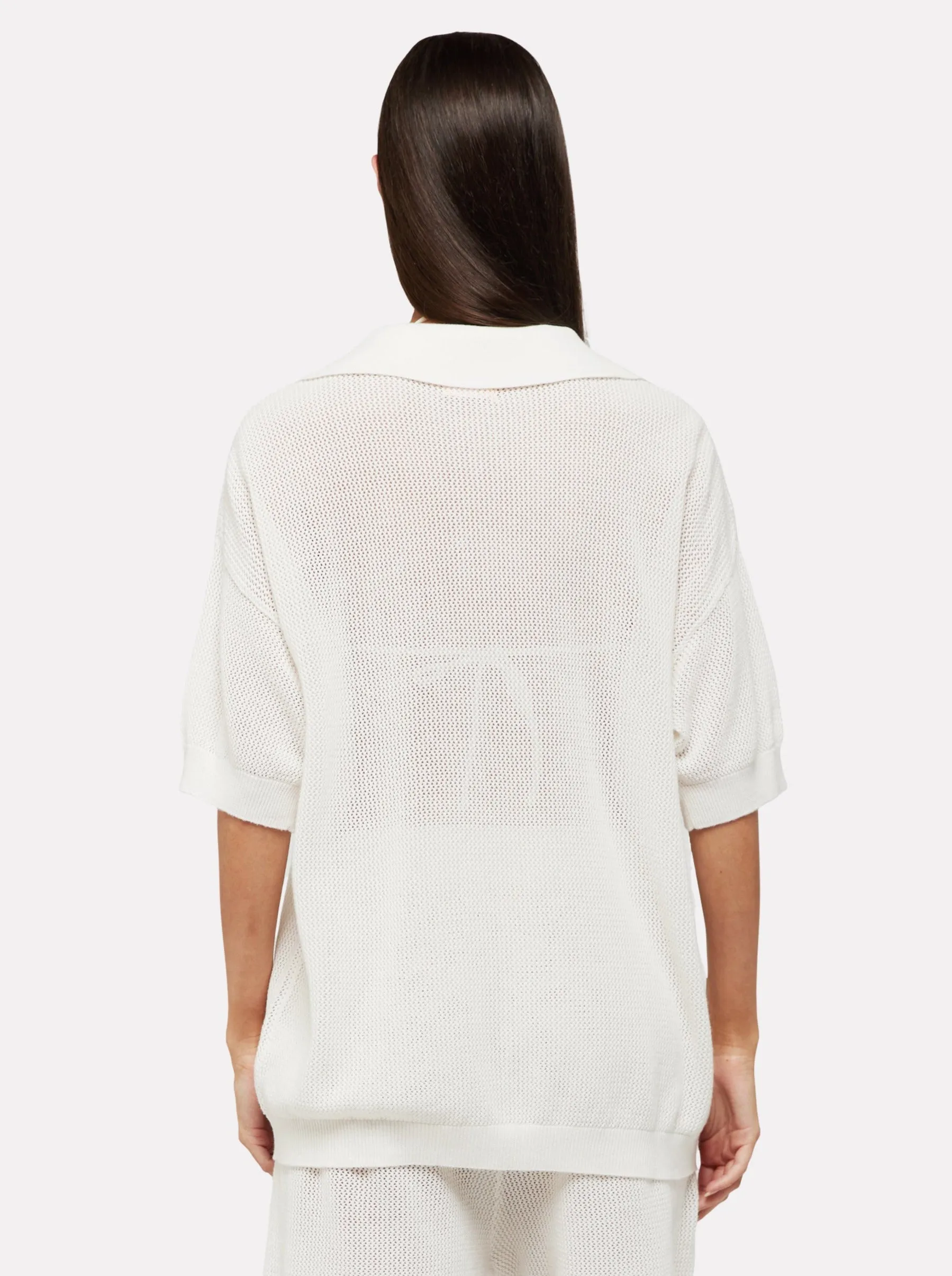 Lyra Pointelle Open Stitch Tee