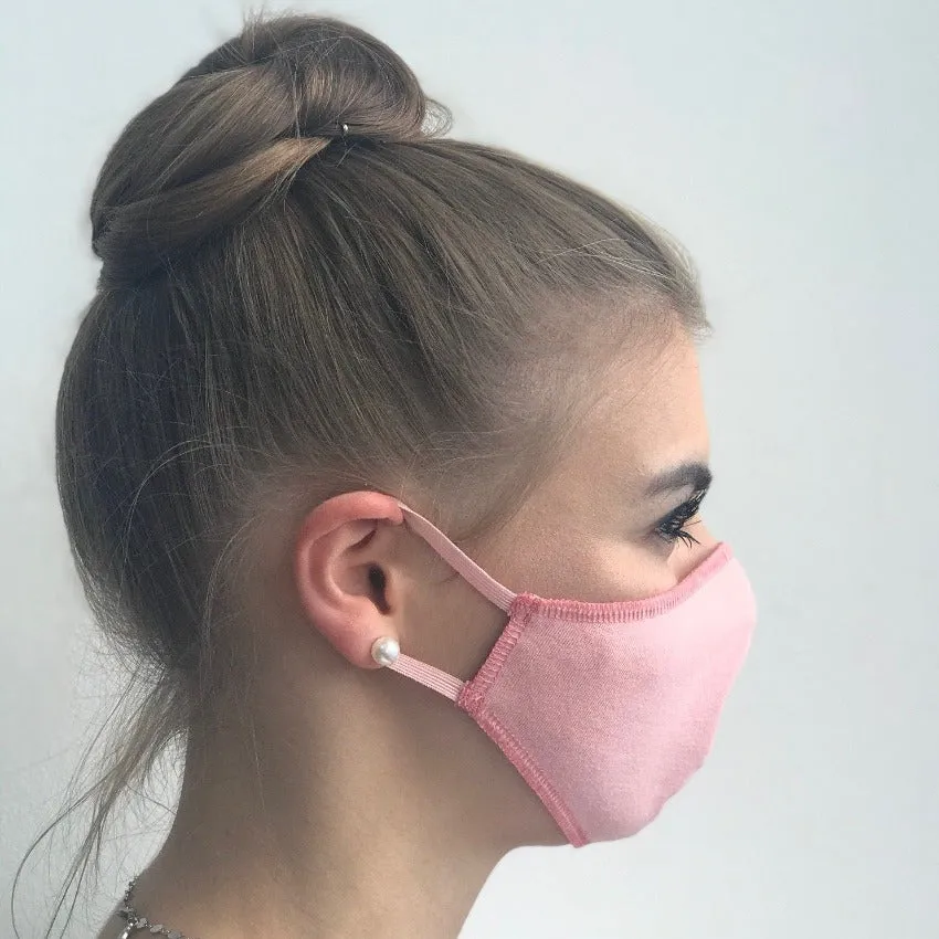 Mask | Oval Slim | Light Rose | 2-Layers | Comfy Cotton