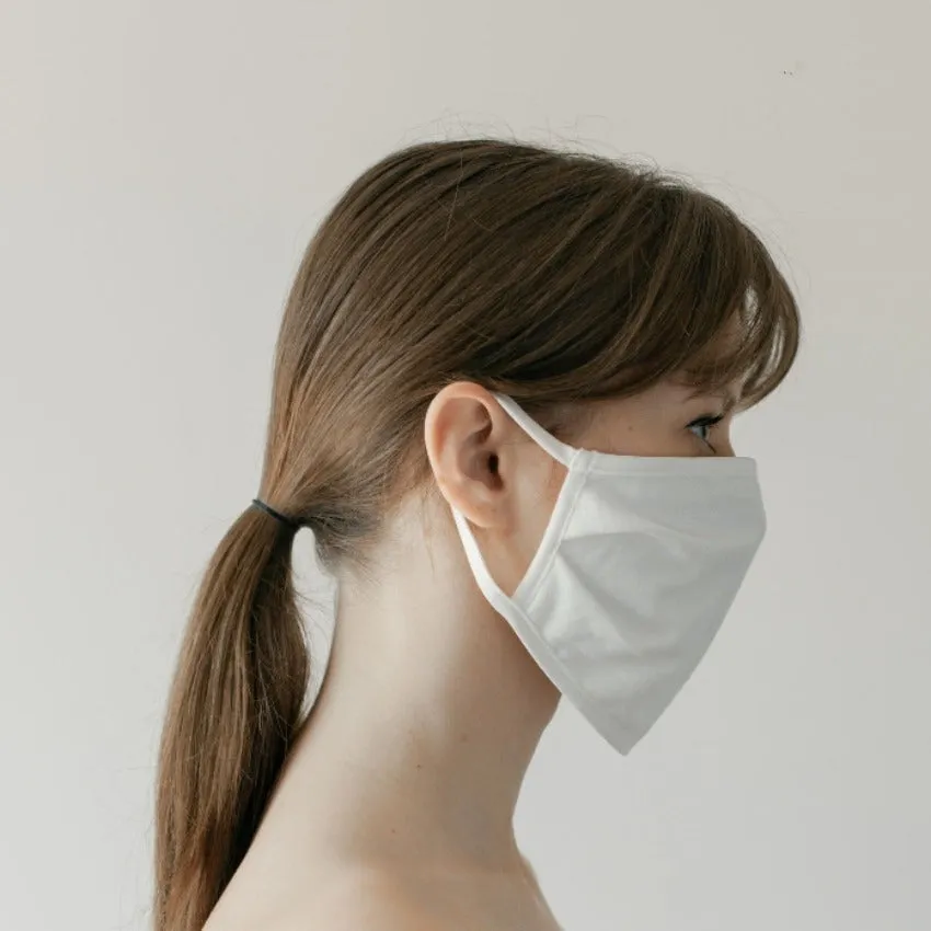 Mask | Wide | White | 2-Layers | Airy Cotton