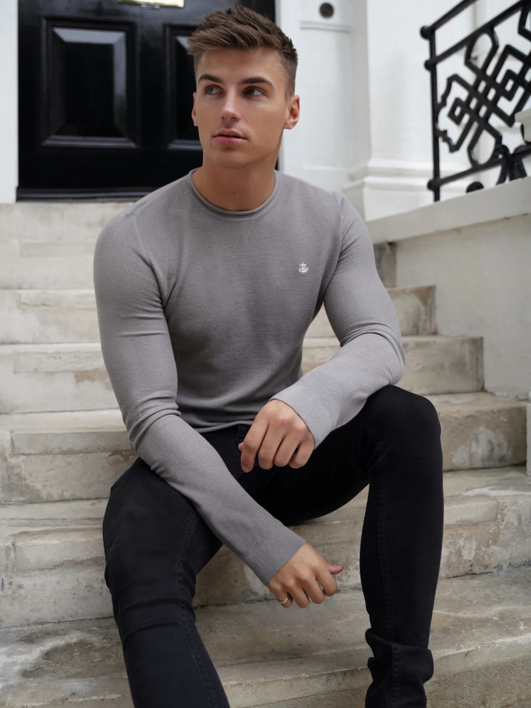 Mason Knit Jumper - Grey