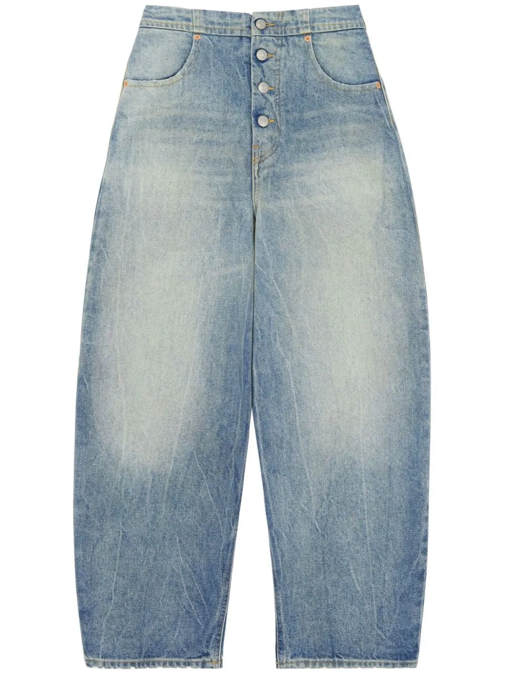 MID-RISE CLASSIC FIVE POCKETS TAPERED-LEG JEANS