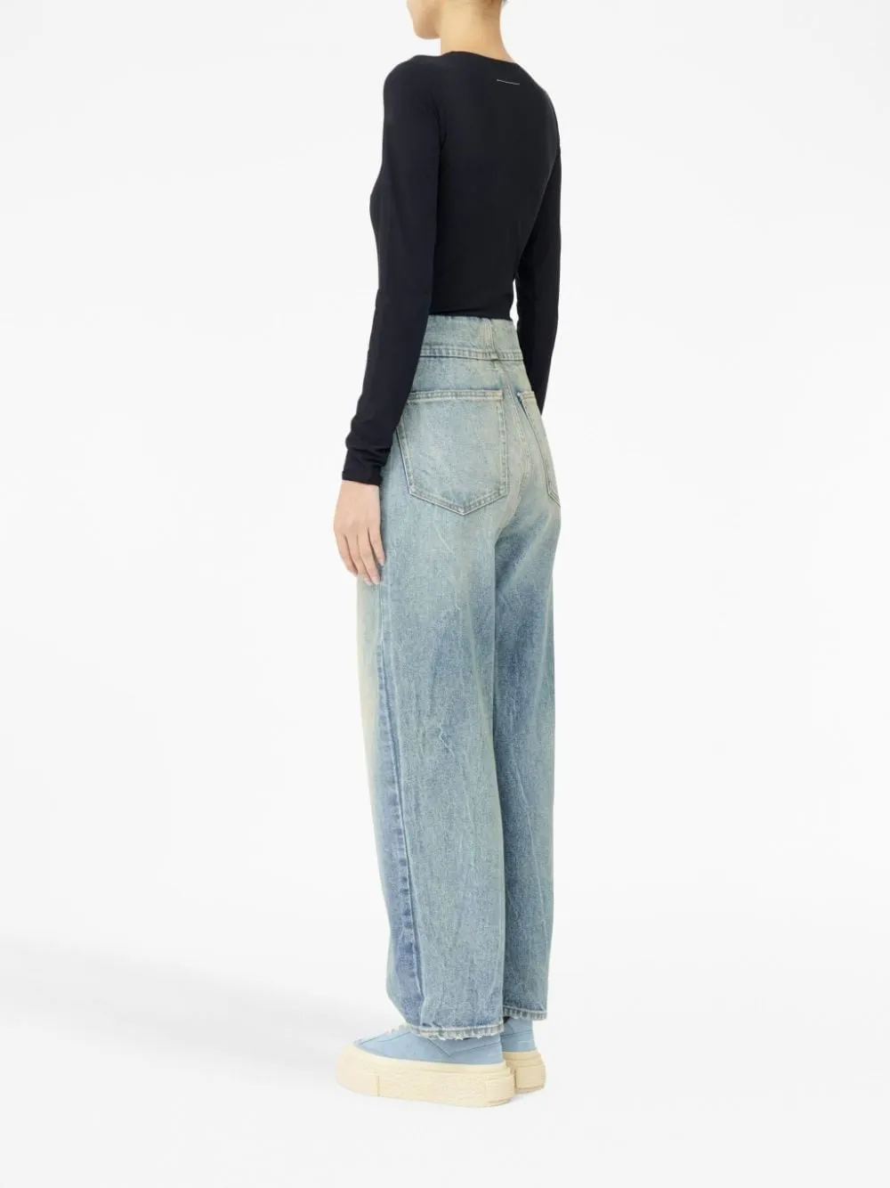 MID-RISE CLASSIC FIVE POCKETS TAPERED-LEG JEANS