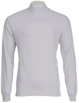 Mock Neck Sweater Color White