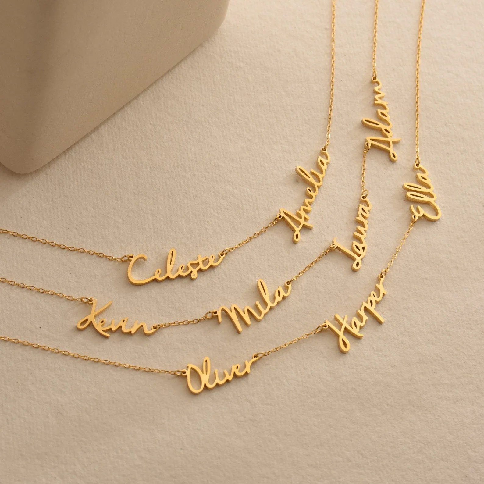 Nella Multiple Name Necklace