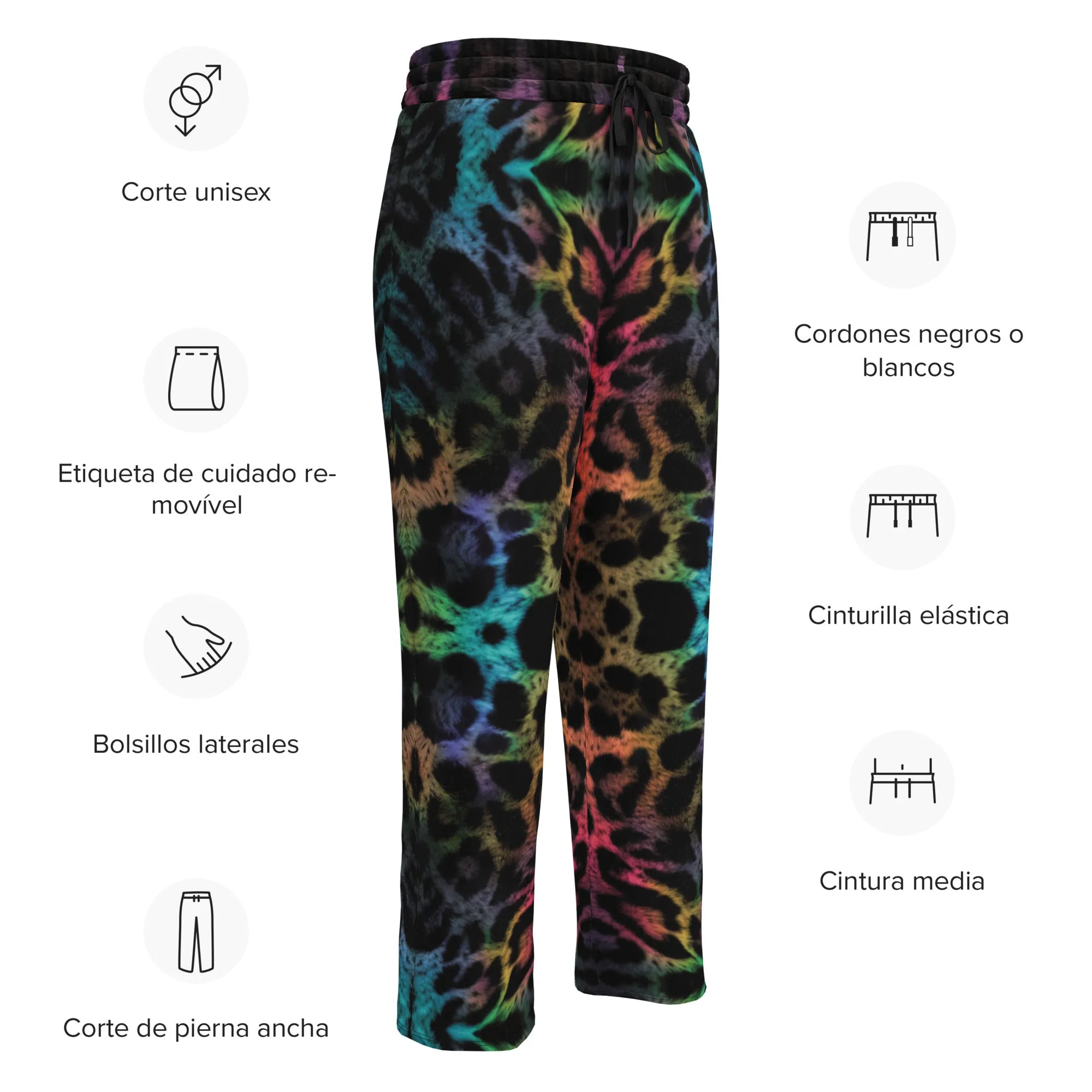 Rainbow Jaguar Wide-leg joggers