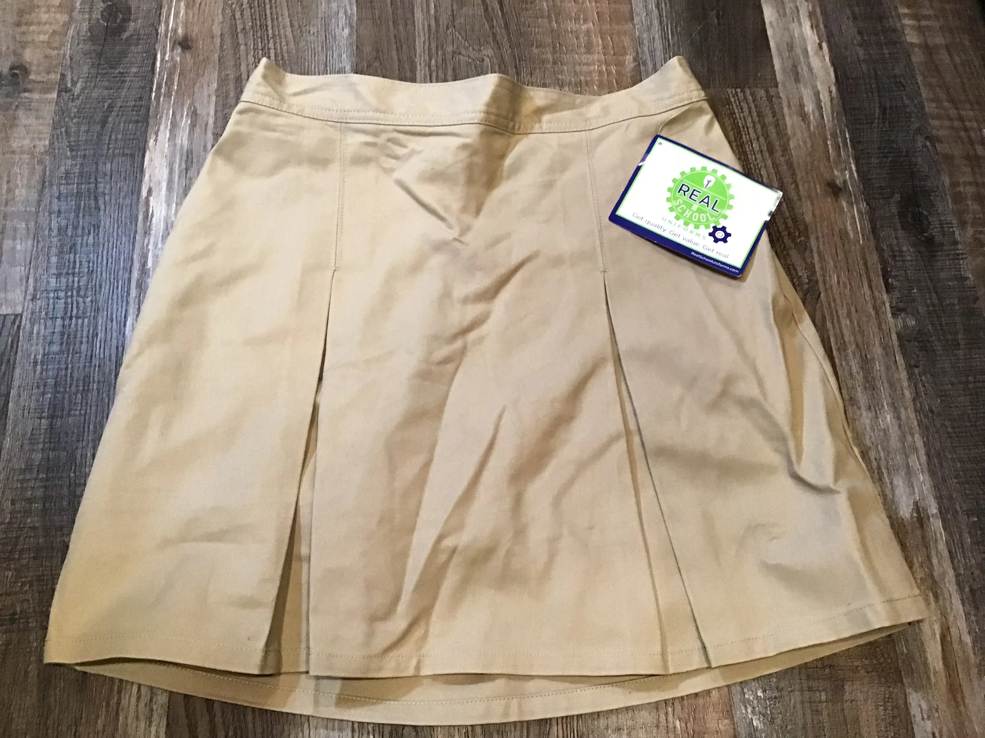 REAL SCHOOL Uniform Khaki Skirt Girls size 5/6 NWT