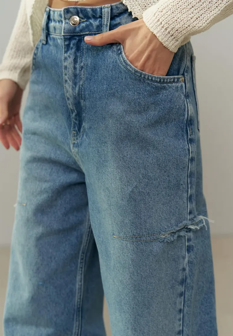 SALE - BILLIE Cut Jeans in Blue