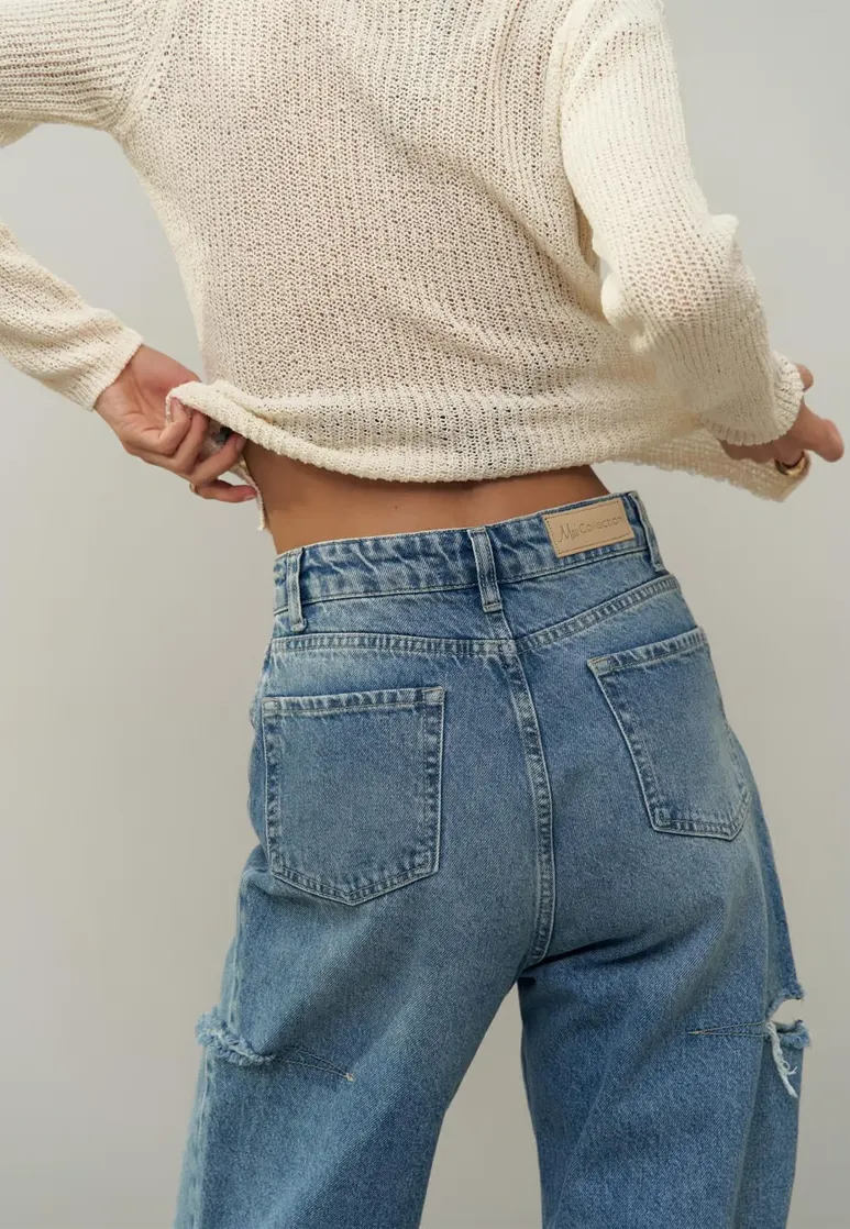 SALE - BILLIE Cut Jeans in Blue