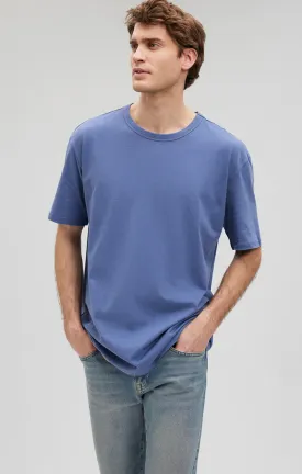 SIMPLE CREW NECK T-SHIRT IN BLUE INDIGO