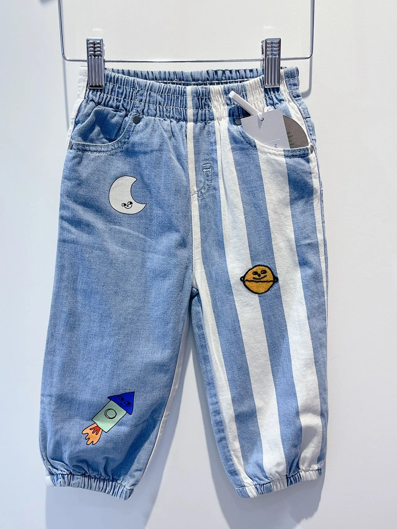 Stella McCartney Baby Boy Pantaloni Space Denim Pants