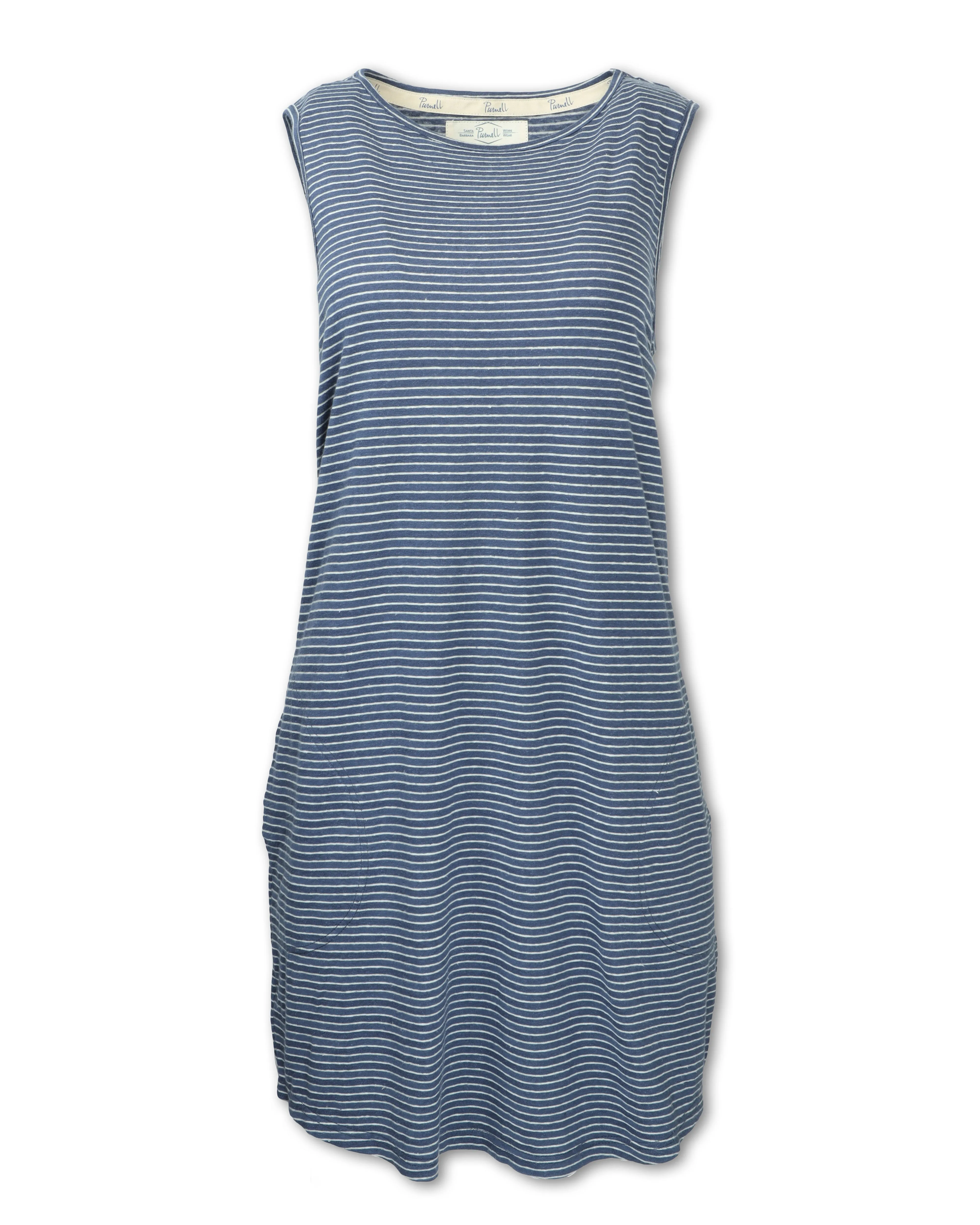 STRIPED KNIT HEMP TANK DRESS - SHIPS 3/1/25