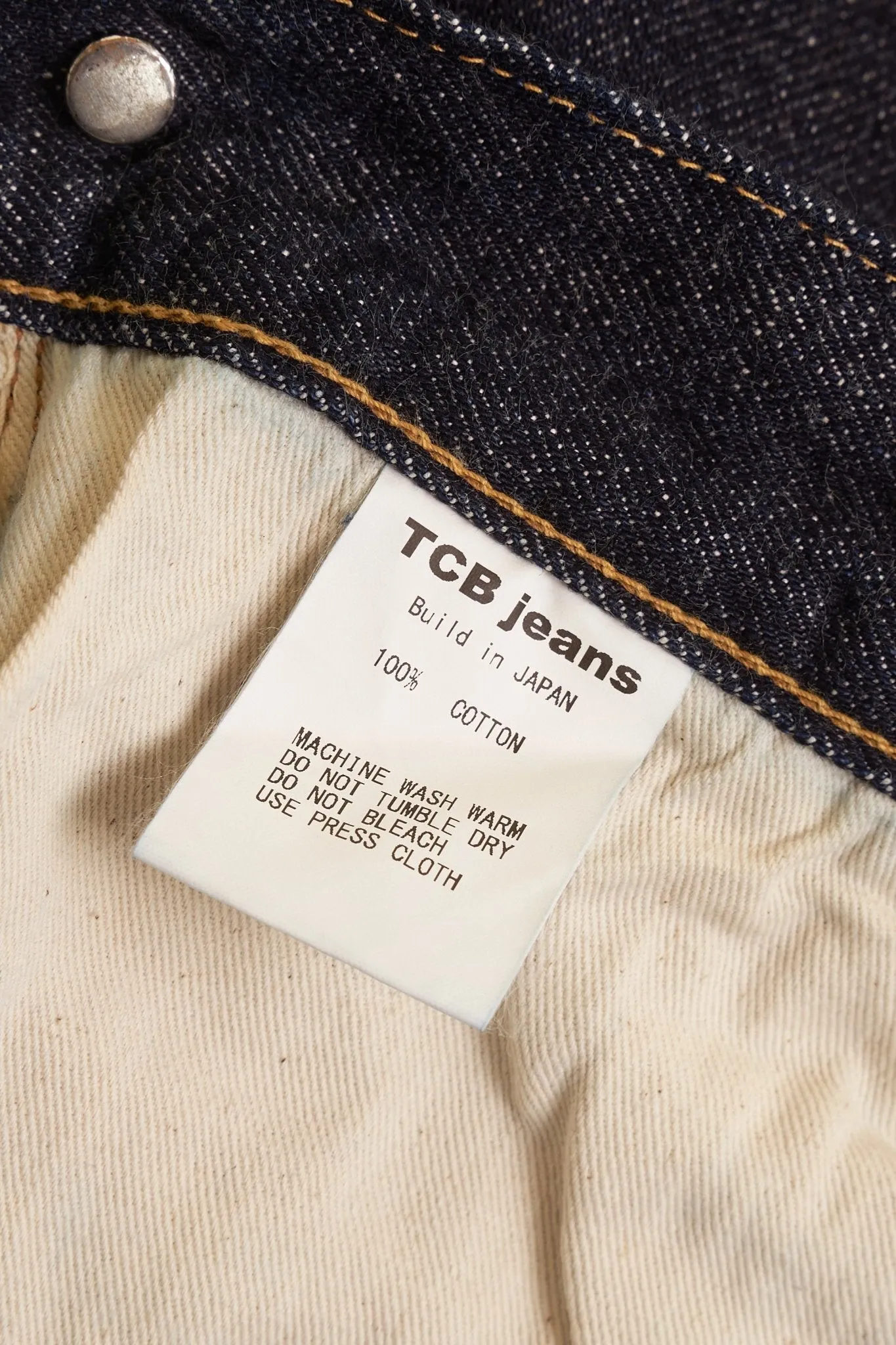 TCB Jeans 20's Straight Selvedge Denim - 12.5oz