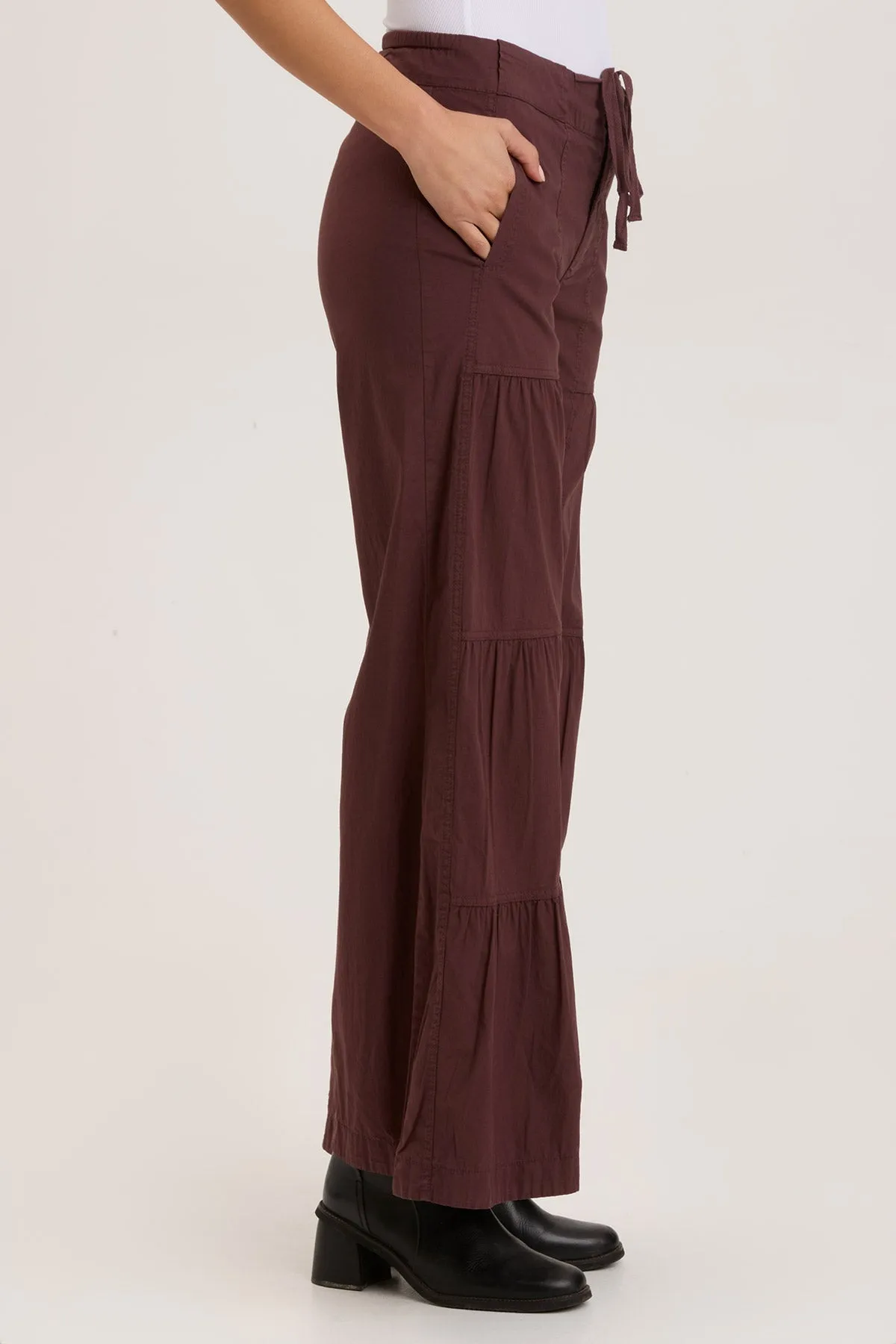 Terraced Wide Leg Pant