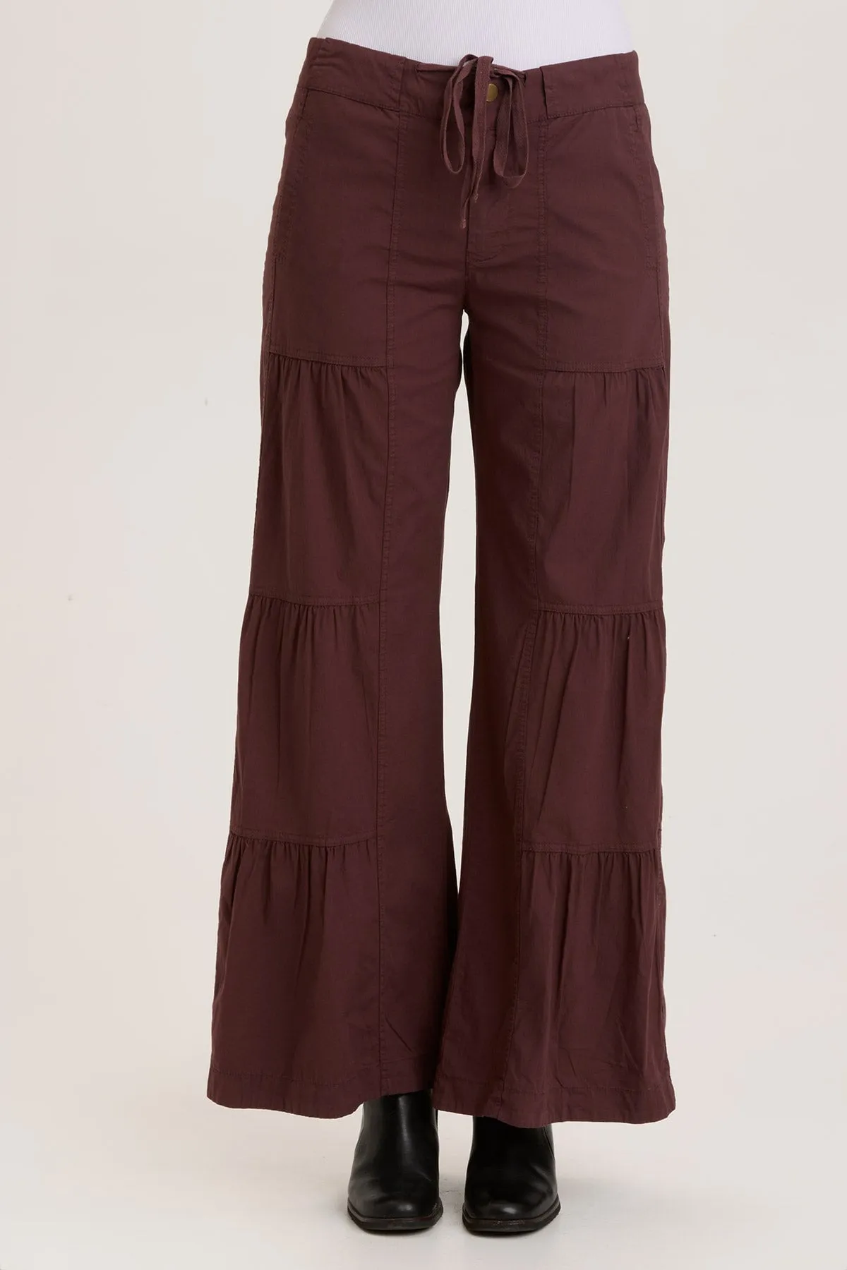 Terraced Wide Leg Pant