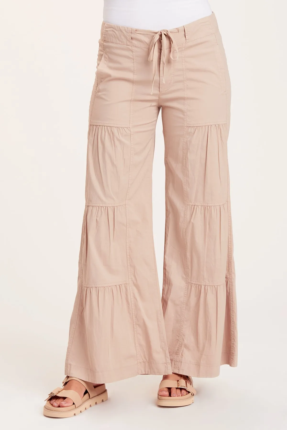 Terraced Wide Leg Pant