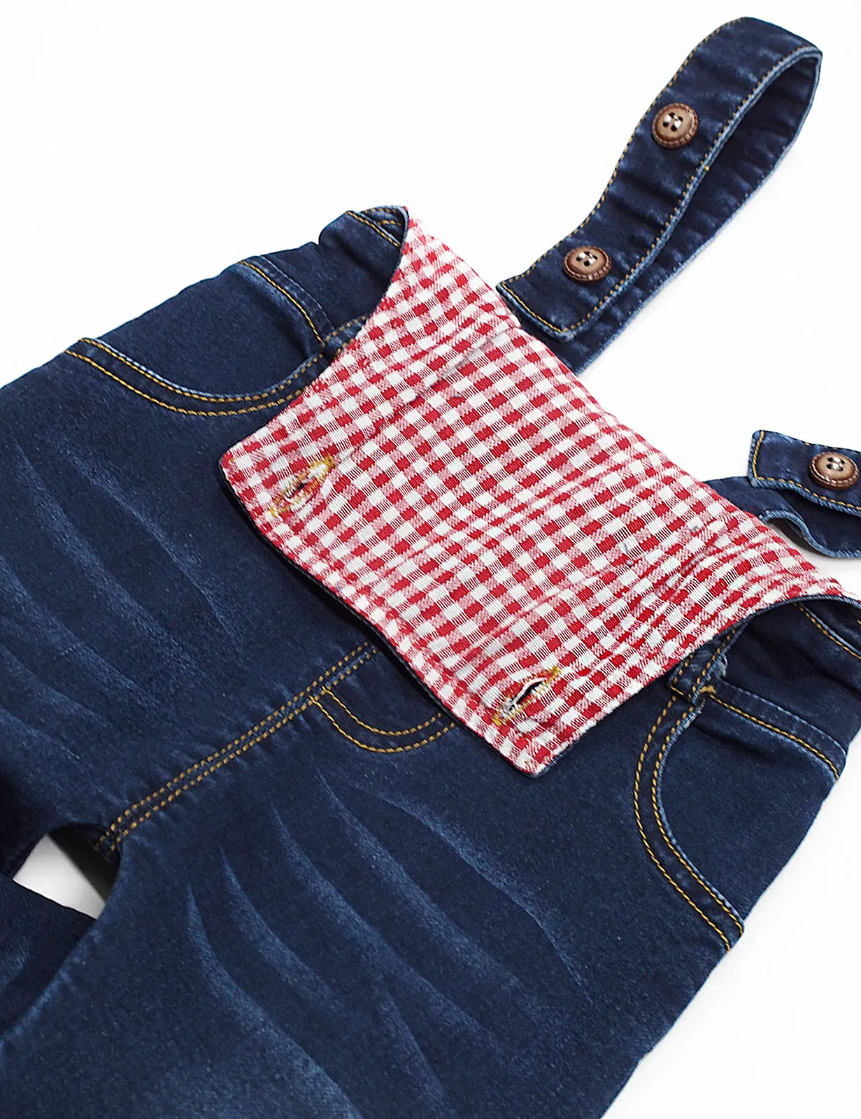 Toddler Water Washed Ripped Soft Denim Overalls