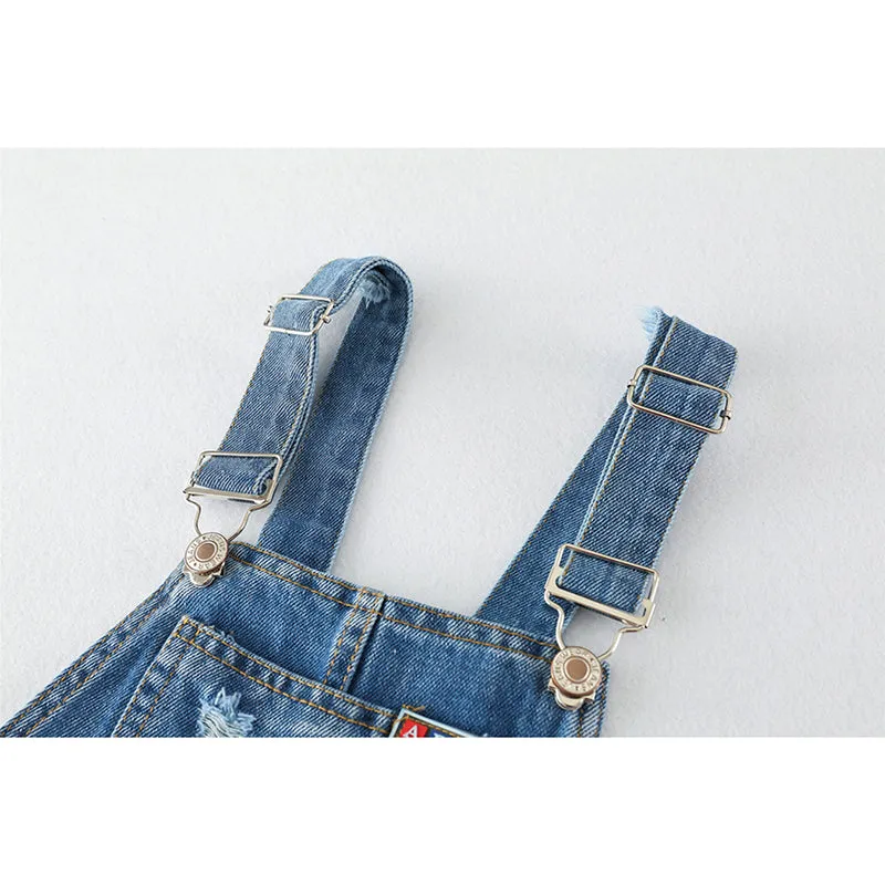 Toddler/Kid Girl Blue Jean Overall Dress