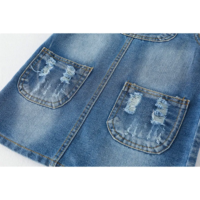 Toddler/Kid Girl Blue Jean Overall Dress