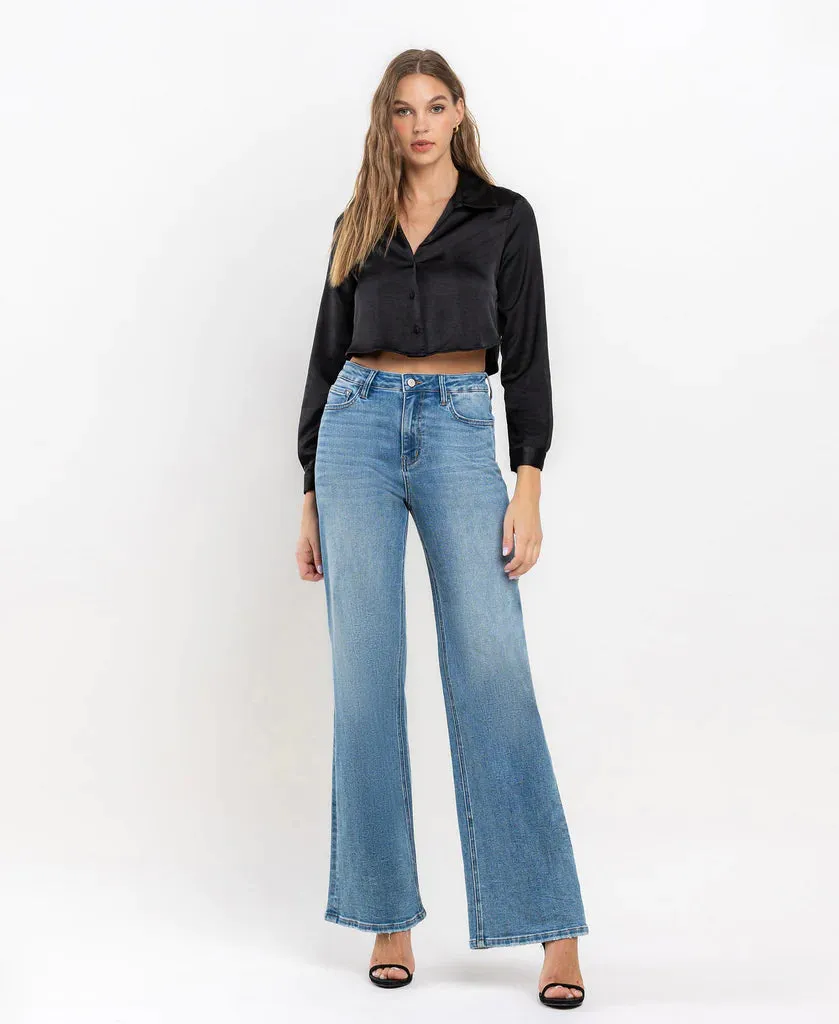 Vervet Righteously - High Rise Wide Leg Jeans