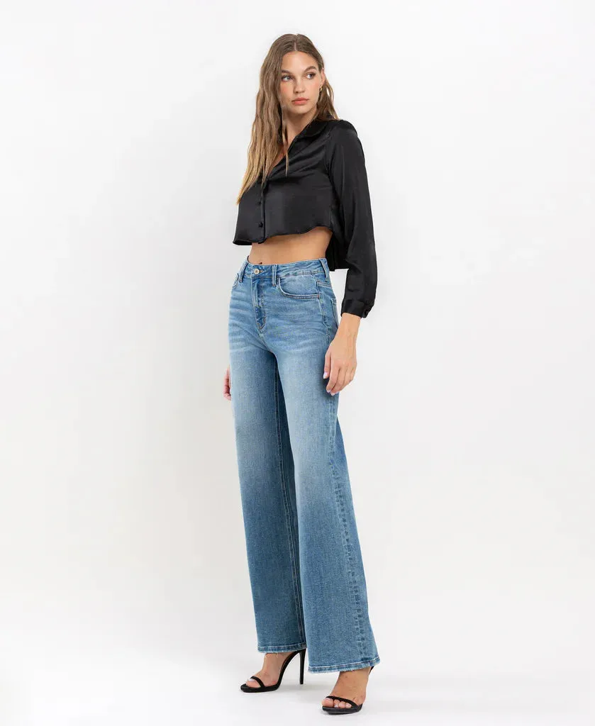 Vervet Righteously - High Rise Wide Leg Jeans