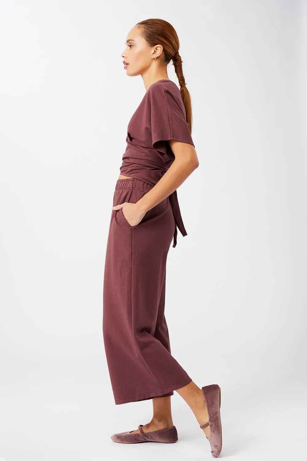 Wide Leg Cropped (Ruby)