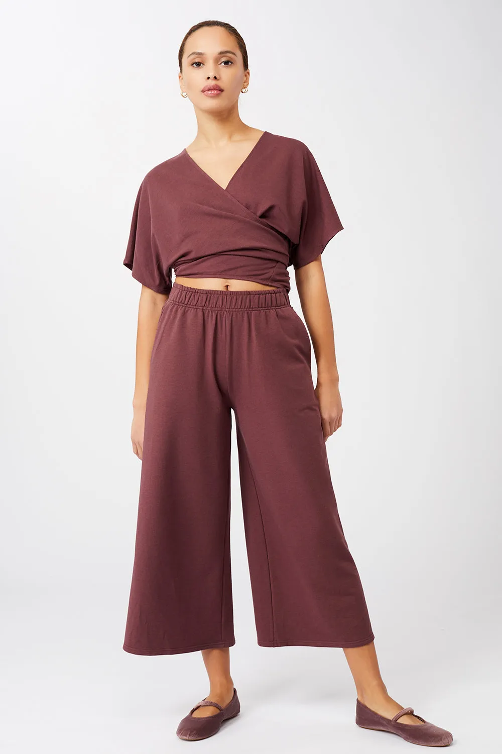 Wide Leg Cropped (Ruby)