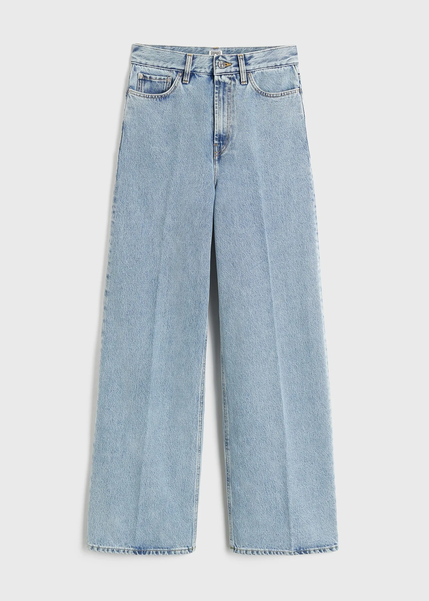 Wide leg denim cool blue