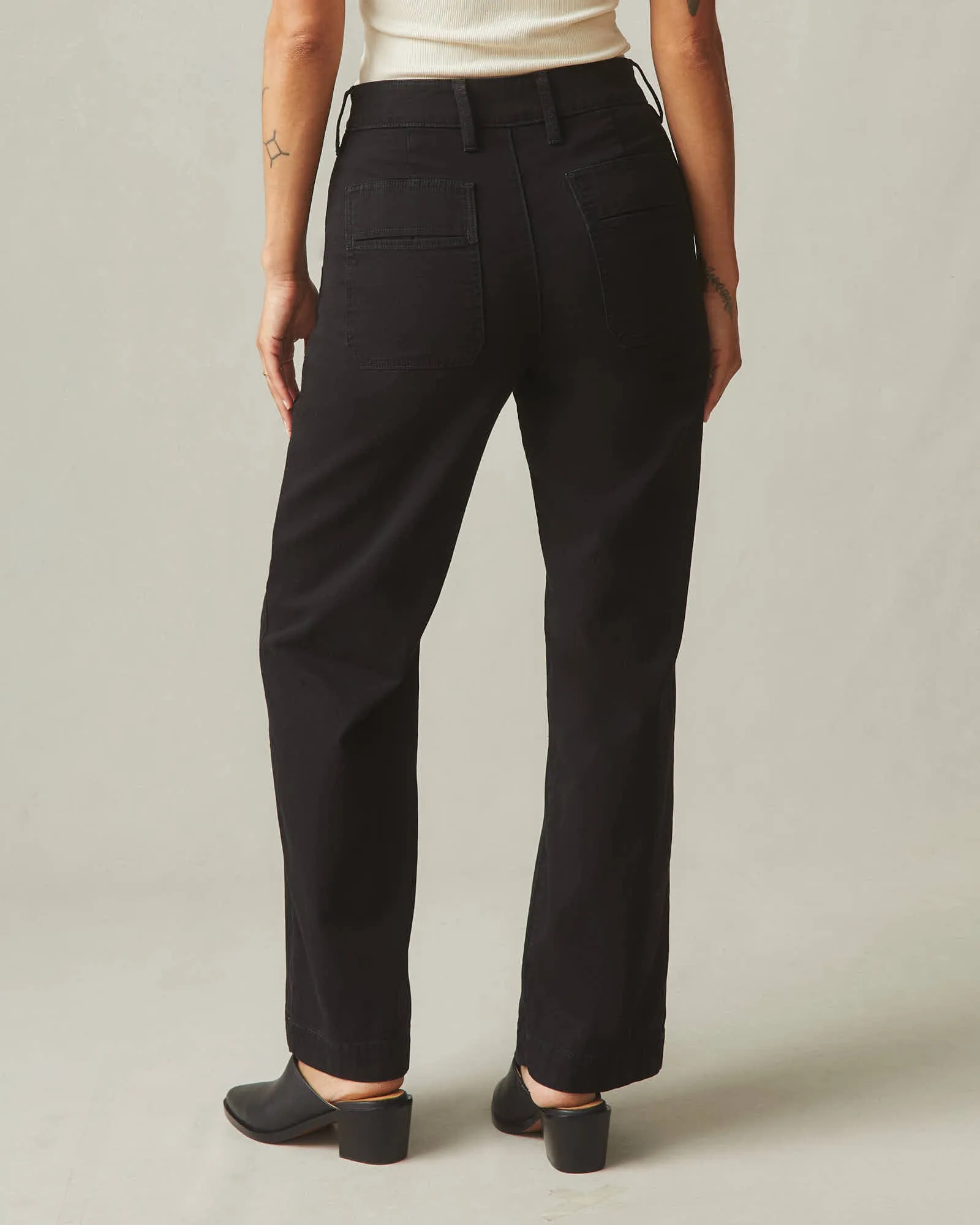 Wide Leg Pant - Black