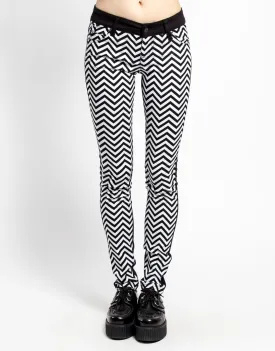 ZIG ZAG SPLIT FRONT SKINNY